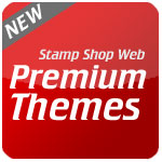 Choose from 5 of our premium themes to upgrade your site from the standard themes shared throughout Stamp Shop Web customers.